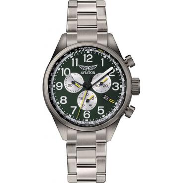 Купить Мужские швейцарские наручные часы Aviator V.2.25.7.171.5 с хронографом